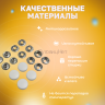 Кнопки нержавеющие Омега15мм с пластиковой шляпкой 15мм
