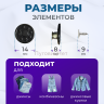 Пуговицы для джинс 14 мм, матовый черный , 20 шт