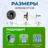 Пуговицы для джинс 14 мм, матовый черный никель , 20 шт