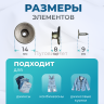 Пуговицы для джинс 14 мм, матовый черный никель, 20 шт