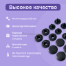 Кнопки Альфа 12,5 мм стальные 50шт, черный оксид