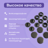 Кнопки для одежды Омега 15мм стальные, черный никель 50шт