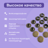 Кнопки для одежды Омега 15мм нержавеющие, медный антик 30шт