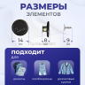 Пуговицы для джинс D, 14 мм,матовый черный , 20 шт