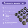 Кнопки для одежды Омега 15 мм нержавеющие латунные, черный никель 720 шт