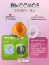 Люверсы пластиковые оранжевые, 8 мм, 50шт