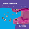 Пресс для кнопок и люверсов розовый
