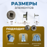 3-Ozon Пуговицы для джинс 17 мм, никель , 20 шт