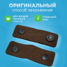 Магнитные кнопки для сумок и одежды 15мм с шляпкой 15мм черный никель, 10шт