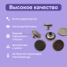 Джинсовые пуговицы нержавеющие литые 17мм, 10 шт, матовый черный никель