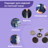 Джинсовые пуговицы нержавеющие литые 17мм, 10 шт, матовый черный никель