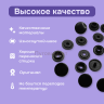 Пластиковые кнопки для одежды 10 мм (Т3) черные 30шт