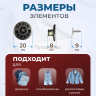 Пуговицы для джинс 20 мм, матовый черный  никель, 20 шт