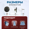 Пуговицы для джинс 20 мм, матовый черный  никель, 20 шт