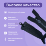 Молния трактор разъемная, Т5 - 120см, черная, 2 замка, 2 шт